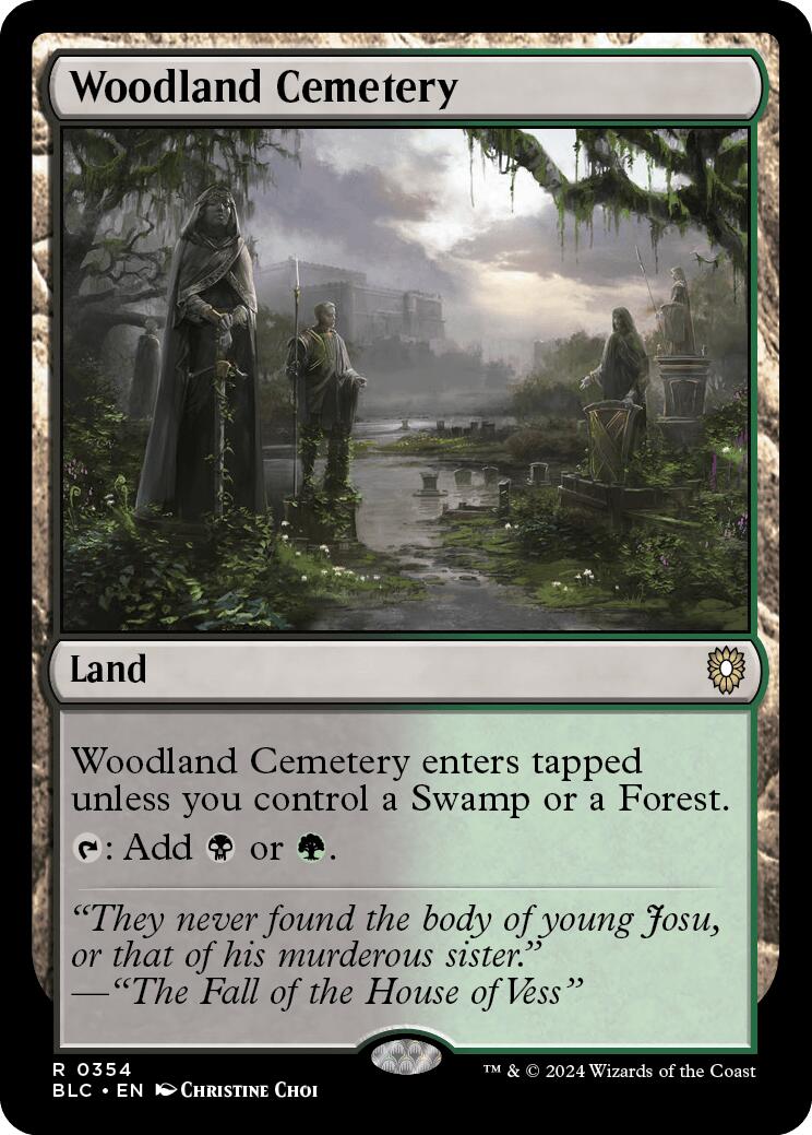 Woodland Cemetery [Bloomburrow Commander] | Amazing Games TCG