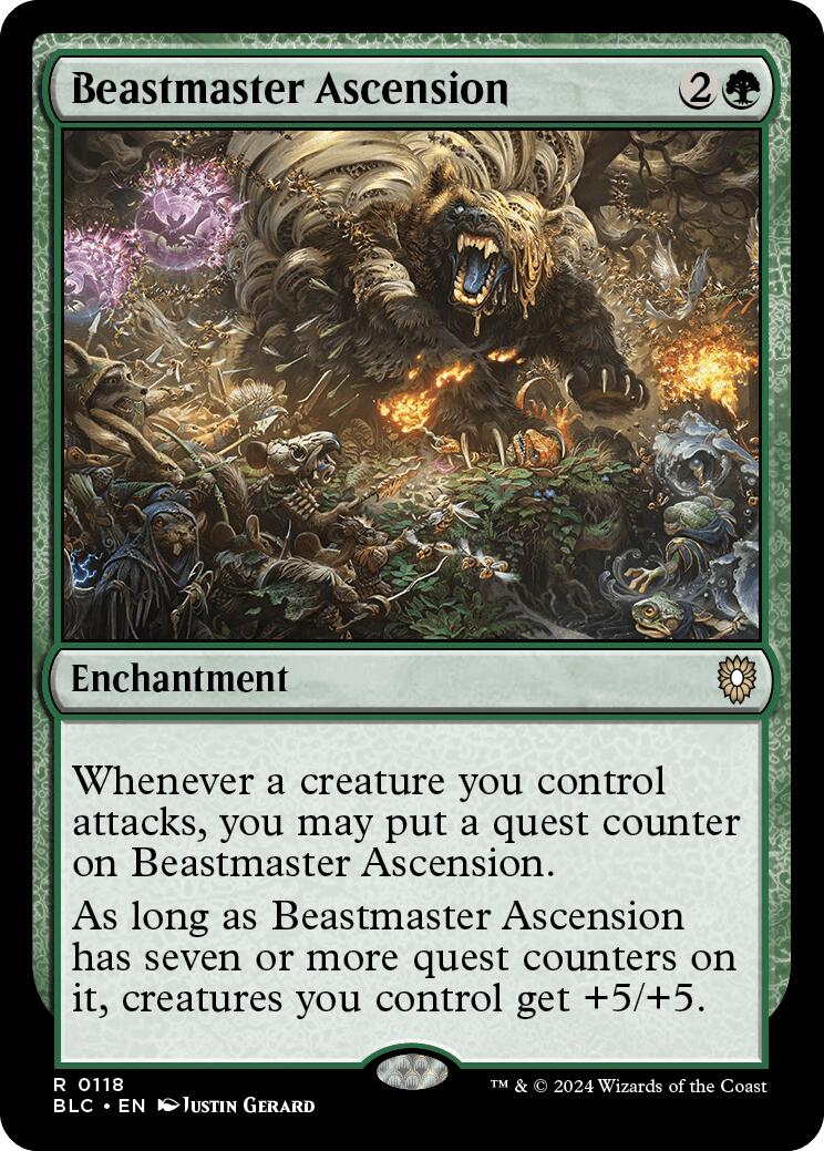 Beastmaster Ascension [Bloomburrow Commander] | Amazing Games TCG