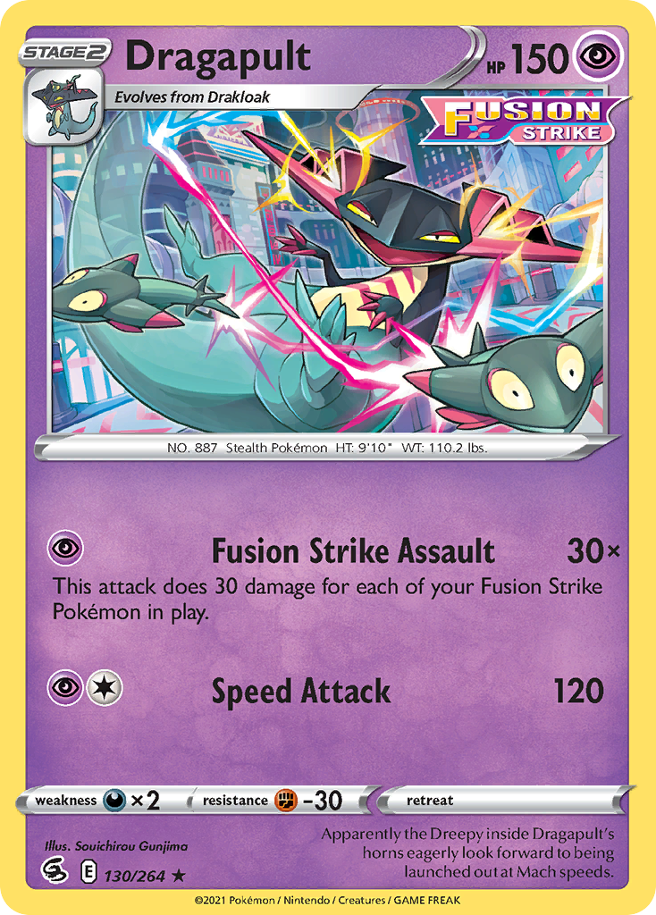 Dragapult (130/264) (Theme Deck Exclusive) [Sword & Shield: Fusion Strike] | Amazing Games TCG