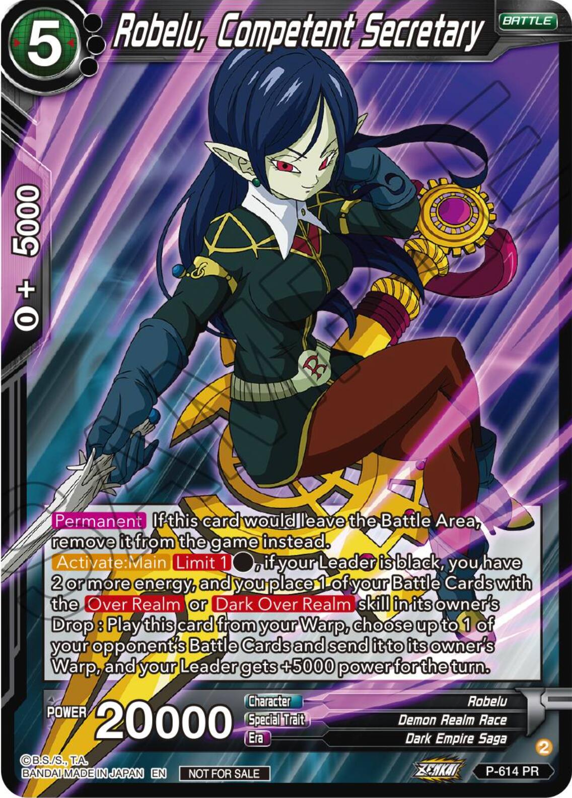 Robelu, Competent Secretary (Tournament Pack Vol. 8) (P-614) [Promotion Cards] | Amazing Games TCG