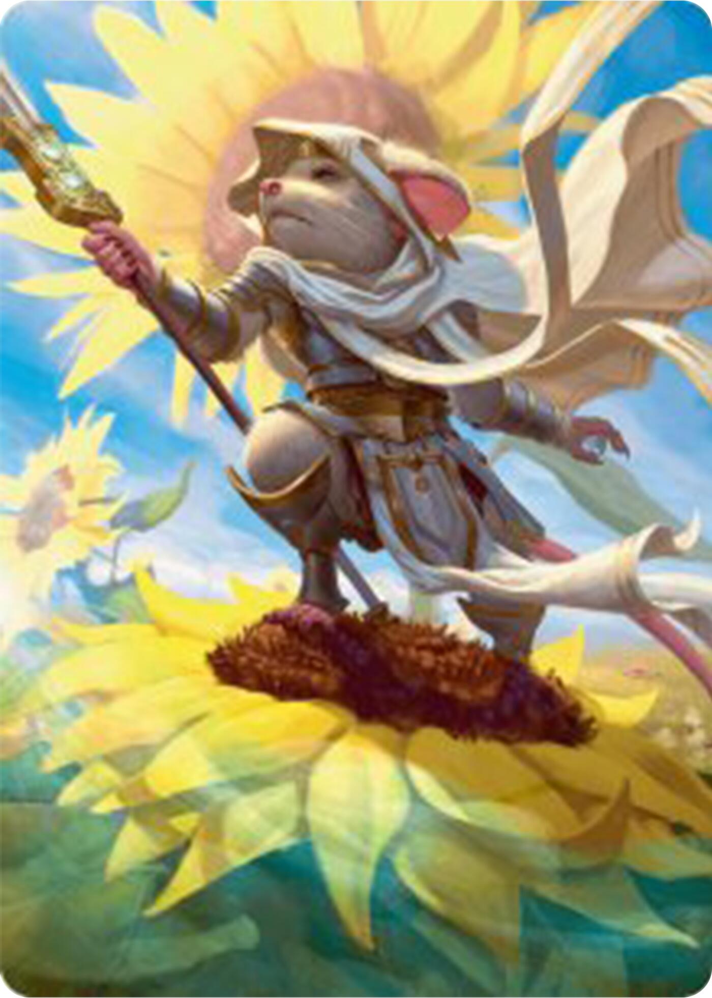 Elspeth, Sun's Champion Art Card [Bloomburrow Art Series] | Amazing Games TCG