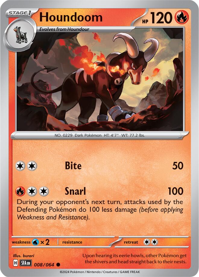 Houndoom (008/064) [Scarlet & Violet: Shrouded Fable] | Amazing Games TCG