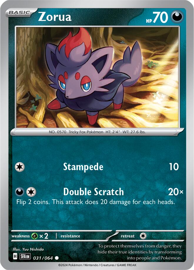 Zorua (031/064) [Scarlet & Violet: Shrouded Fable] | Amazing Games TCG