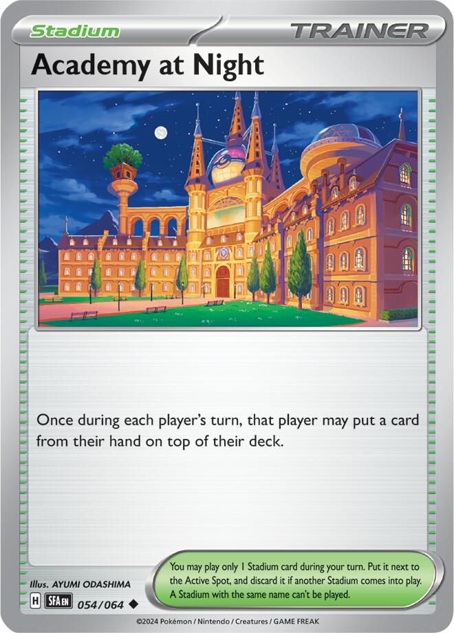 Academy at Night (054/064) [Scarlet & Violet: Shrouded Fable] | Amazing Games TCG