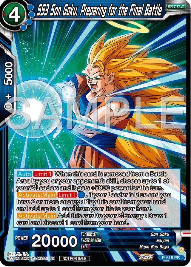 SS3 Son Goku, Preparing for the Final Battle (Deluxe Pack 2024 Vol.2) (P-618) [Promotion Cards] | Amazing Games TCG