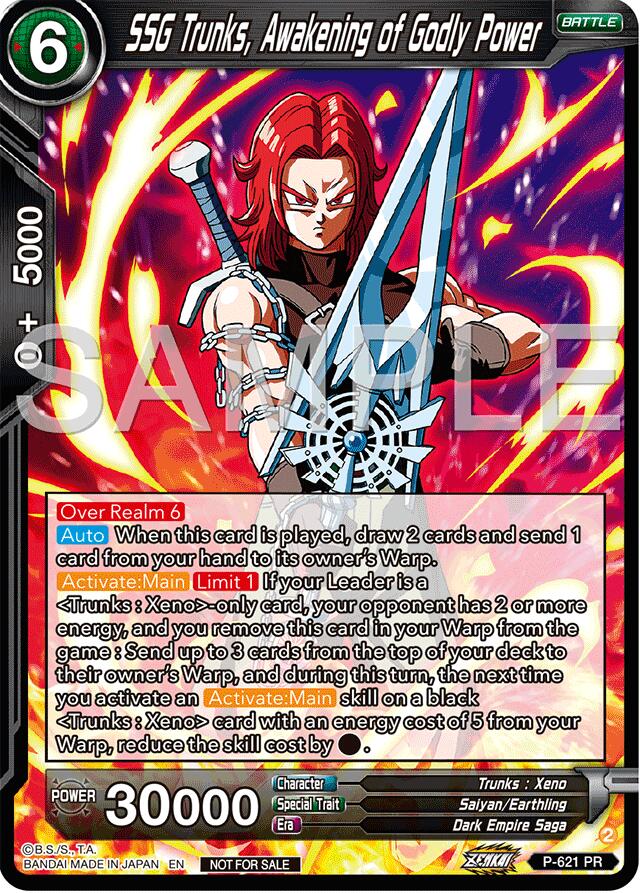 SSG Trunks, Awakening of Godly Power (Deluxe Pack 2024 Vol.2) (P-621) [Promotion Cards] | Amazing Games TCG