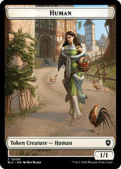 Human // Soldier Double-Sided Token [Bloomburrow Commander Tokens] | Amazing Games TCG