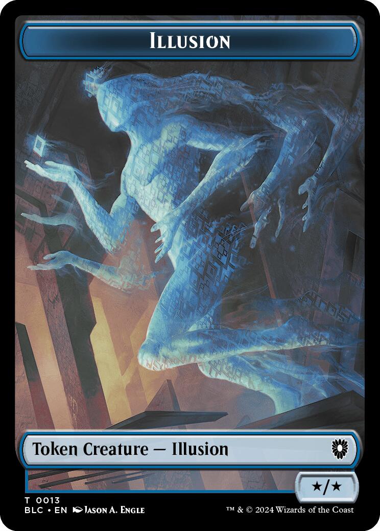 Illusion // Goblin Double-Sided Token [Bloomburrow Commander Tokens] | Amazing Games TCG