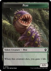 Pest // Shapeshifter Double-Sided Token [Bloomburrow Commander Tokens] | Amazing Games TCG