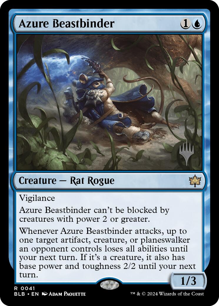 Azure Beastbinder (Promo Pack) [Bloomburrow Promos] | Amazing Games TCG