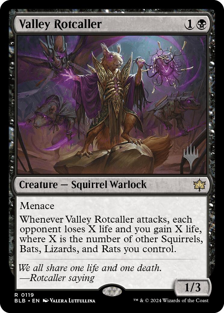 Valley Rotcaller (Promo Pack) [Bloomburrow Promos] | Amazing Games TCG