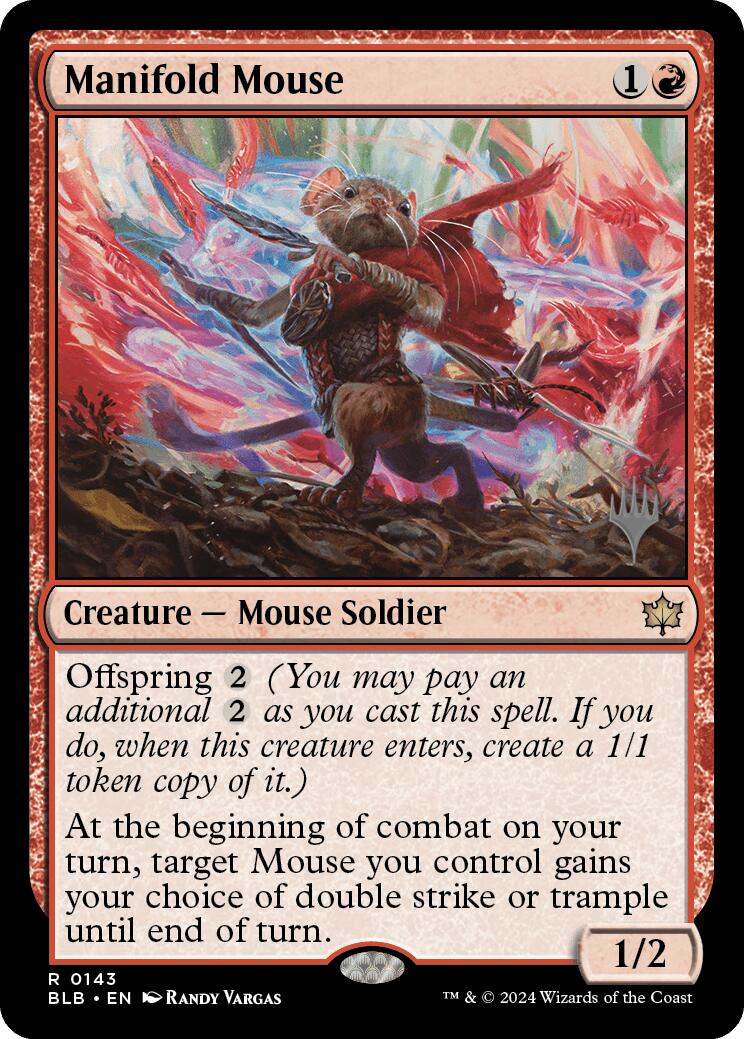 Manifold Mouse (Promo Pack) [Bloomburrow Promos] | Amazing Games TCG