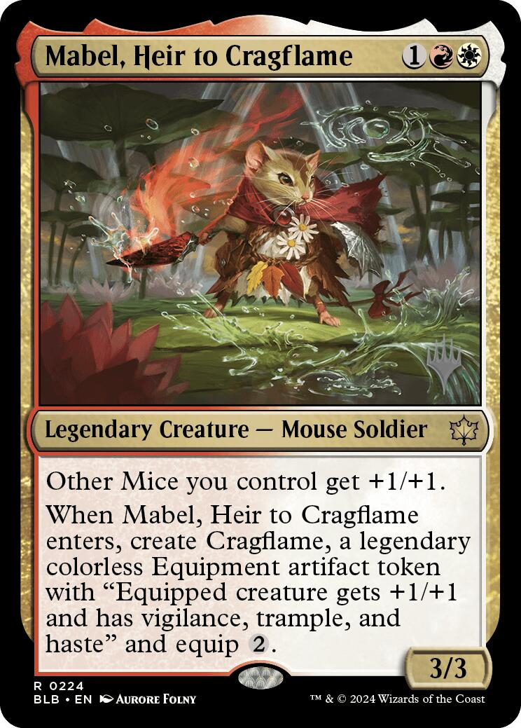 Mabel, Heir to Cragflame (Promo Pack) [Bloomburrow Promos] | Amazing Games TCG