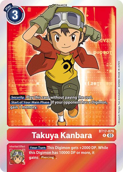 Takuya Kanbara [BT17-079] [Secret Crisis] | Amazing Games TCG