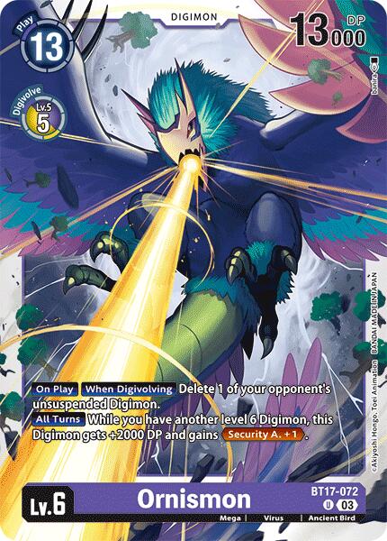 Ornismon [BT17-072] [Secret Crisis] | Amazing Games TCG