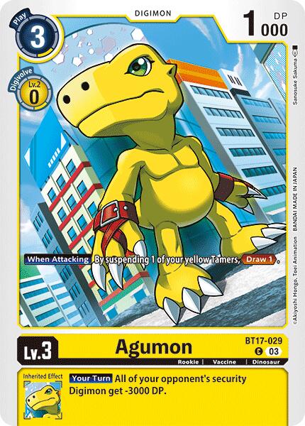 Agumon [BT17-029] [Secret Crisis] | Amazing Games TCG