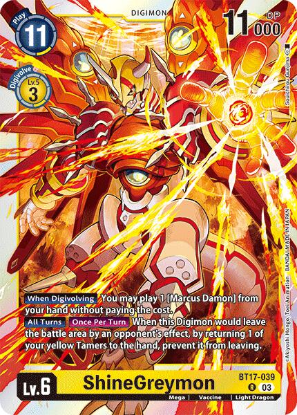 ShineGreymon [BT17-039] [Secret Crisis] | Amazing Games TCG