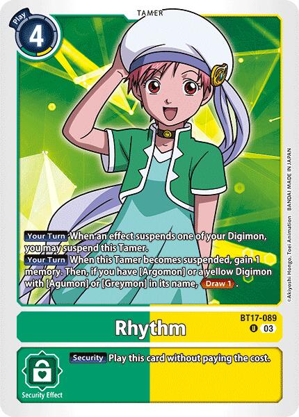 Rhythm [BT17-089] [Secret Crisis] | Amazing Games TCG