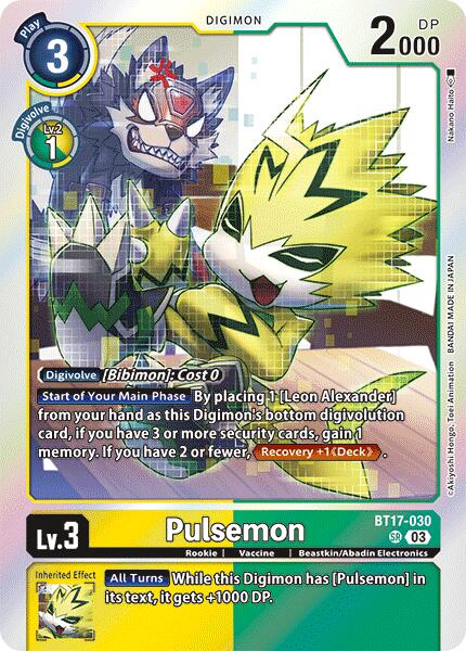 Pulsemon [BT17-030] [Secret Crisis] | Amazing Games TCG