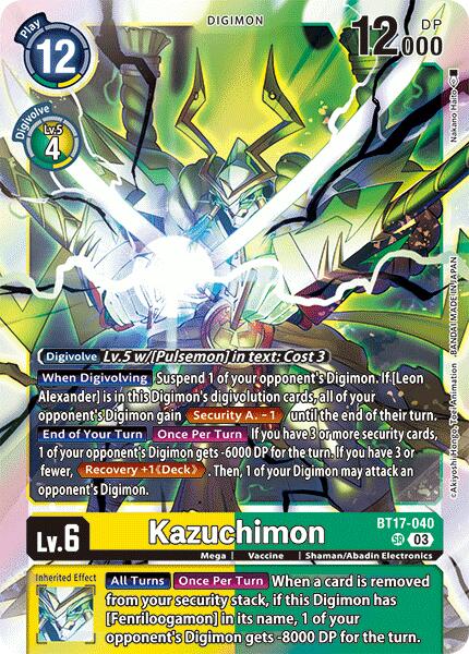 Kazuchimon [BT17-040] [Secret Crisis] | Amazing Games TCG