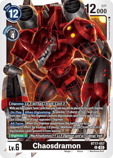 Chaosdramon [BT17-057] [Secret Crisis] | Amazing Games TCG