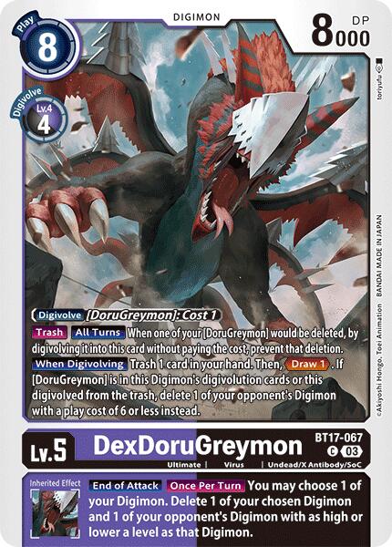 DexDoruGreymon [BT17-067] [Secret Crisis] | Amazing Games TCG