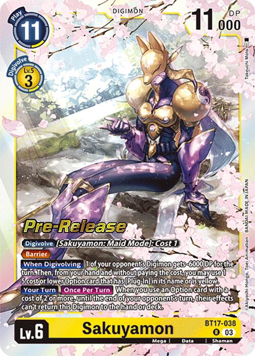 Sakuyamon [BT17-038] [Secret Crisis Pre-Release Cards] | Amazing Games TCG