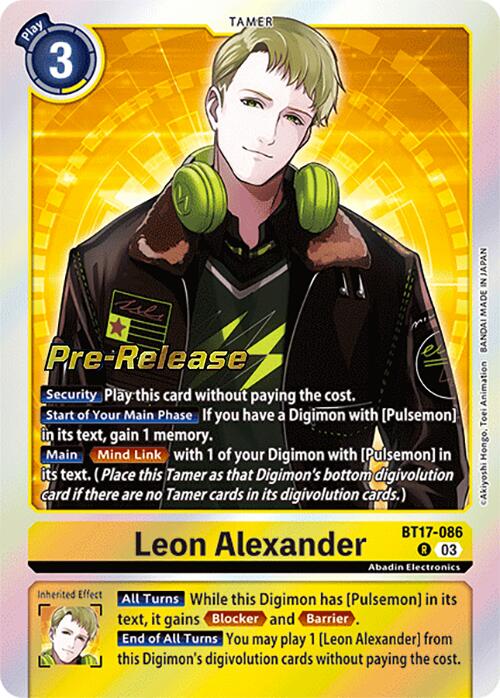 Leon Alexander [BT17-086] [Secret Crisis Pre-Release Cards] | Amazing Games TCG