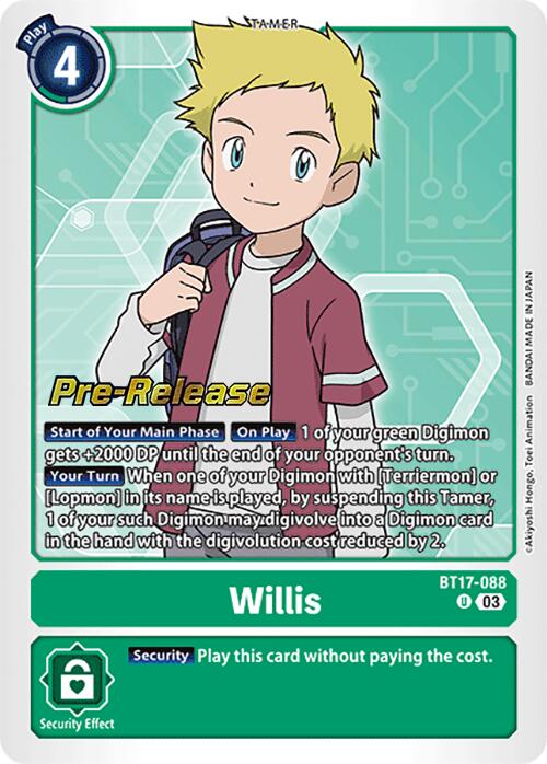 Willis [BT17-088] [Secret Crisis Pre-Release Cards] | Amazing Games TCG