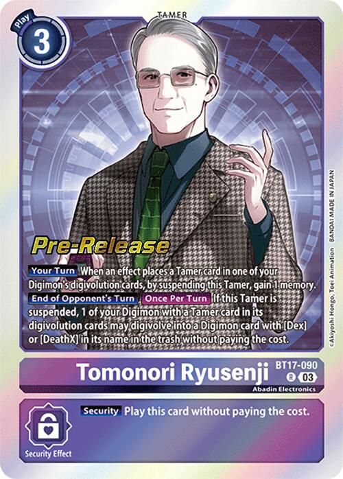 Tomonori Ryusenji [BT17-090] [Secret Crisis Pre-Release Cards] | Amazing Games TCG