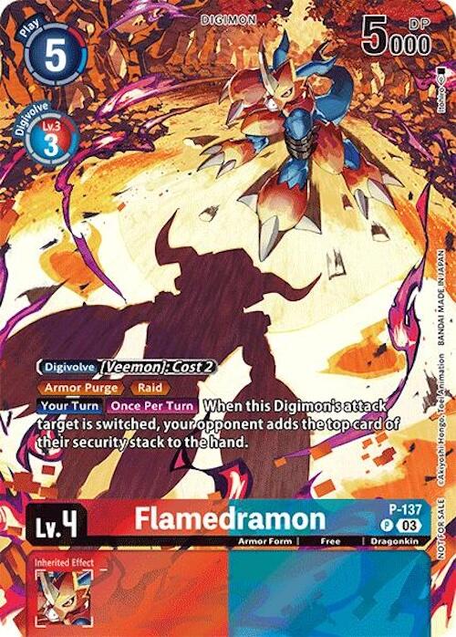 Flamedramon [P-137] (Update Pack 2024) [Secret Crisis] | Amazing Games TCG