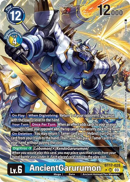 AncientGarurumon [BT17-028] (Alternate Art) [Secret Crisis] | Amazing Games TCG