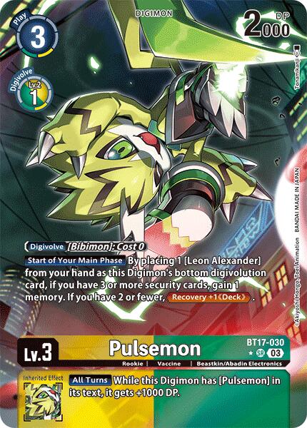 Pulsemon [BT17-030] (Alternate Art) [Secret Crisis] | Amazing Games TCG