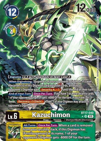 Kazuchimon [BT17-040] (Alternate Art) [Secret Crisis] | Amazing Games TCG