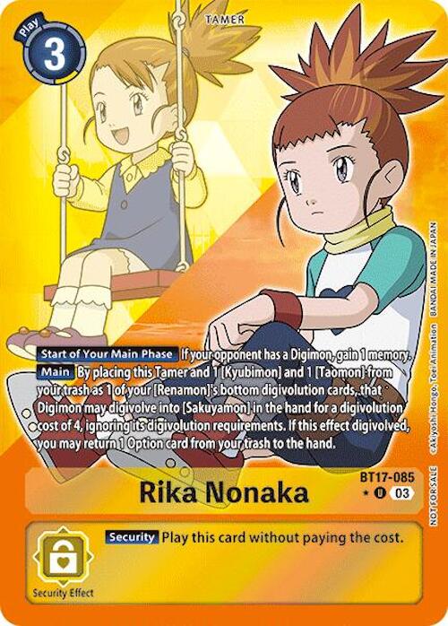 Rika Nonaka [BT17-085] (Alternate Art) [Secret Crisis] | Amazing Games TCG