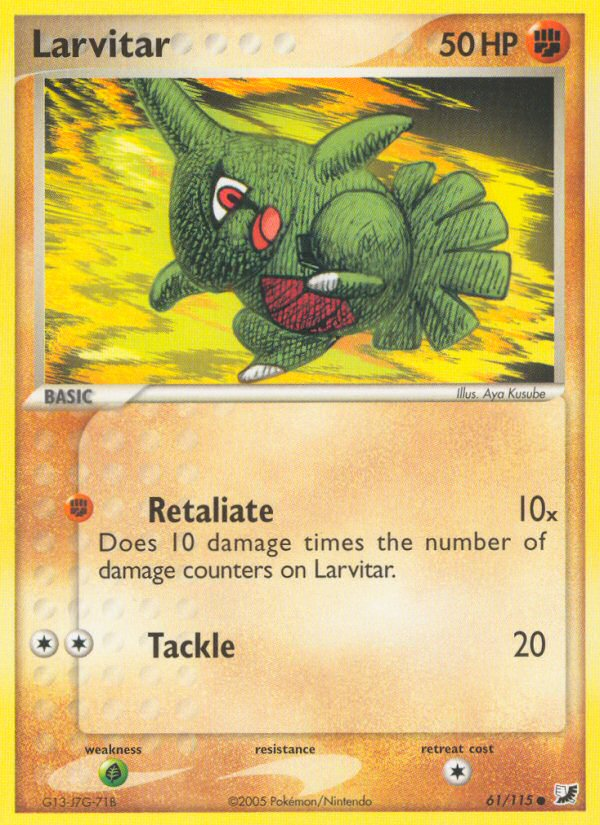 Larvitar (61/115) [EX: Unseen Forces] | Amazing Games TCG