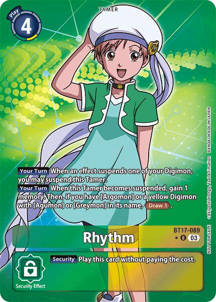 Rhythm [BT17-089] (Box Promotion Pack: Secret Crisis) [Secret Crisis] | Amazing Games TCG