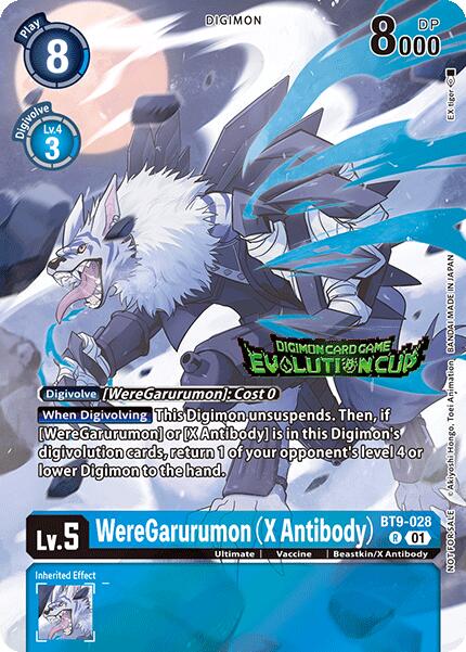 WereGarurumon (X Antibody) [BT9-028] (2024 Evolution Cup) [X Record Promos] | Amazing Games TCG