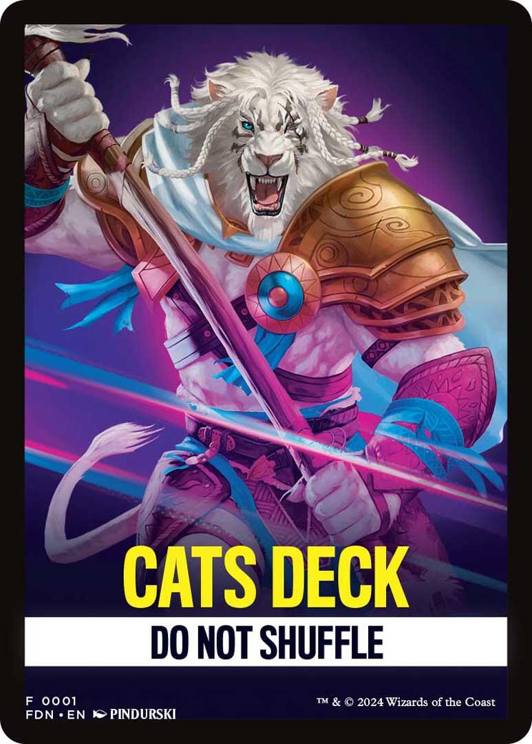 Cats Deck Theme Card [Foundations] | Amazing Games TCG