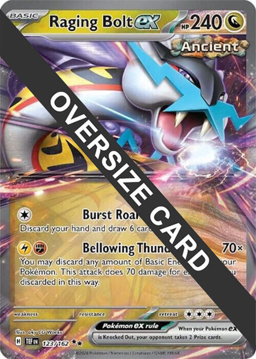 Raging Bolt ex (123) (Jumbo Card) [Scarlet & Violet: Temporal Forces] | Amazing Games TCG