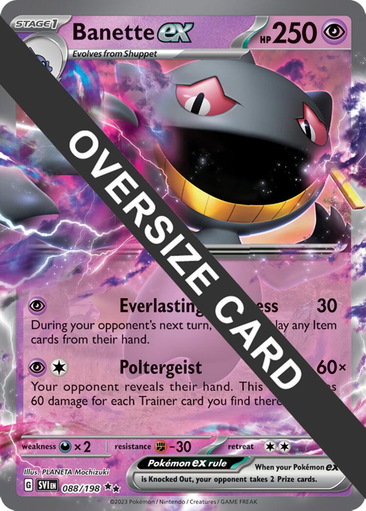 Banette ex (088) (Jumbo Card) [Scarlet & Violet: Base Set] | Amazing Games TCG