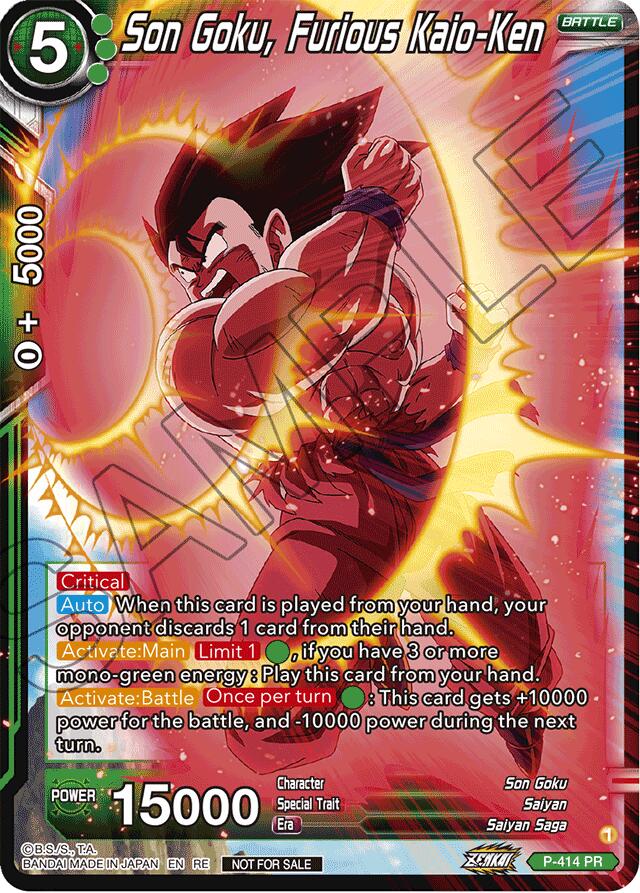 Son Goku, Furious Kaio-Ken (Deluxe Pack 2024 Vol.1) (P-414) [Promotion Cards] | Amazing Games TCG