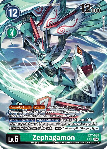 Zephagamon [EX7-036] (Alternate Art) [Digimon LIBERATOR] | Amazing Games TCG