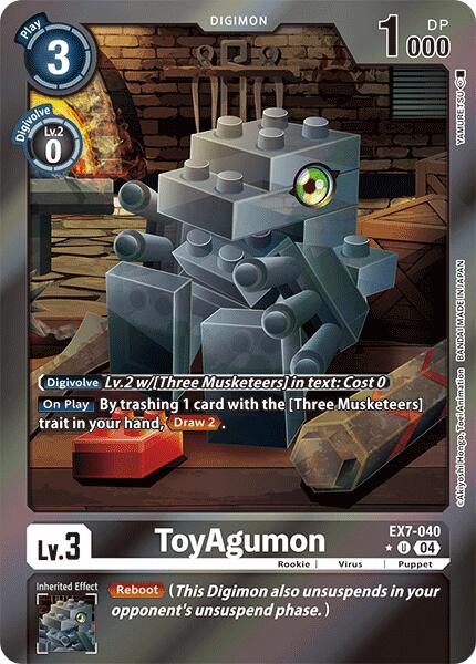 ToyAgumon [EX7-040] - EX7-040 (Foil) [Digimon LIBERATOR] | Amazing Games TCG