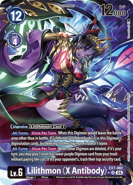 Lilithmon [EX7-061] (X Antibody) (Alternate Art) [Digimon LIBERATOR] | Amazing Games TCG