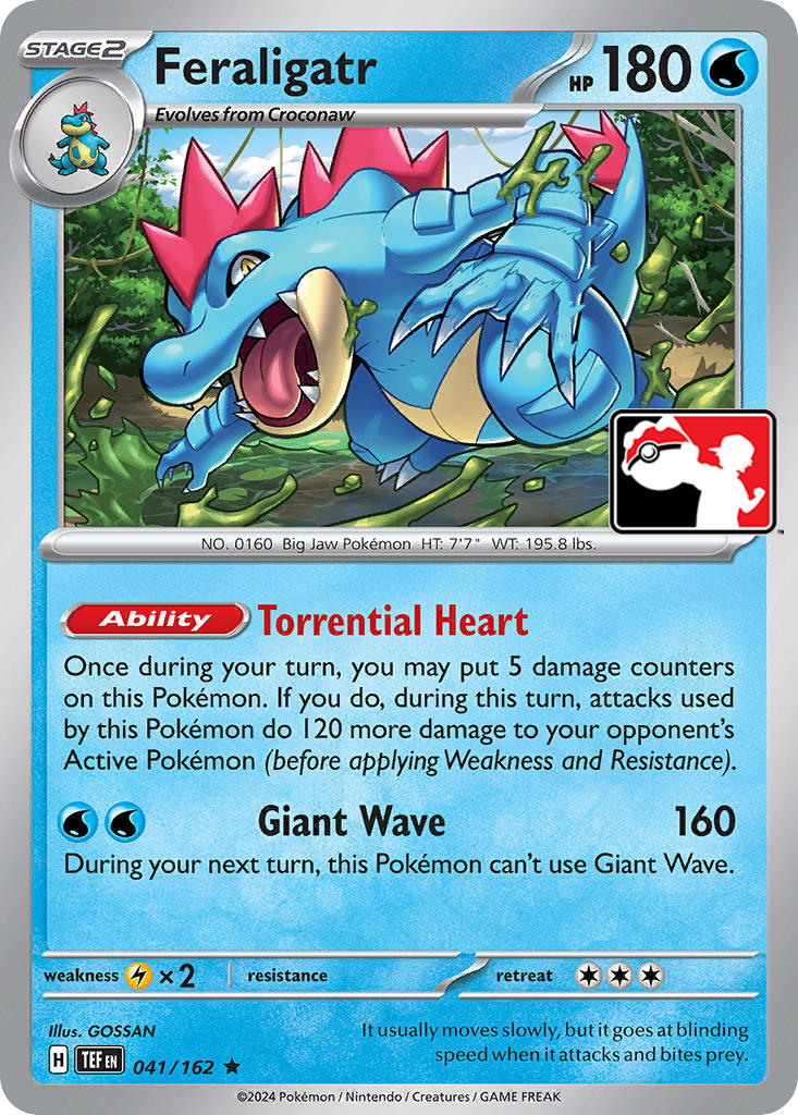 Feraligatr (041/162) [Prize Pack Series Five] | Amazing Games TCG