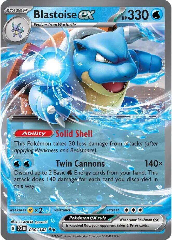 Blastoise ex (030/142) [Scarlet & Violet: Stellar Crown] | Amazing Games TCG