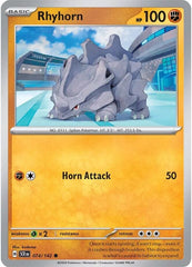 Rhyhorn (074/142) [Scarlet & Violet: Stellar Crown] | Amazing Games TCG