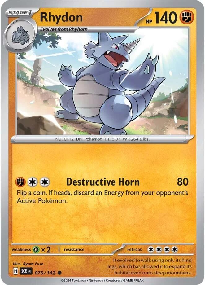 Rhydon (075/142) [Scarlet & Violet: Stellar Crown] | Amazing Games TCG