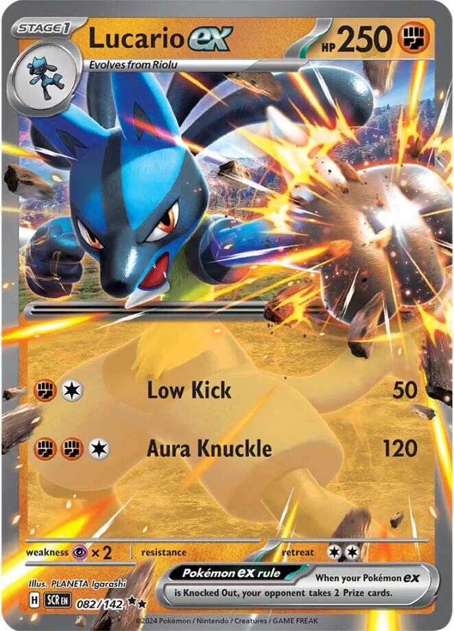 Lucario ex (082/142) [Scarlet & Violet: Stellar Crown] | Amazing Games TCG